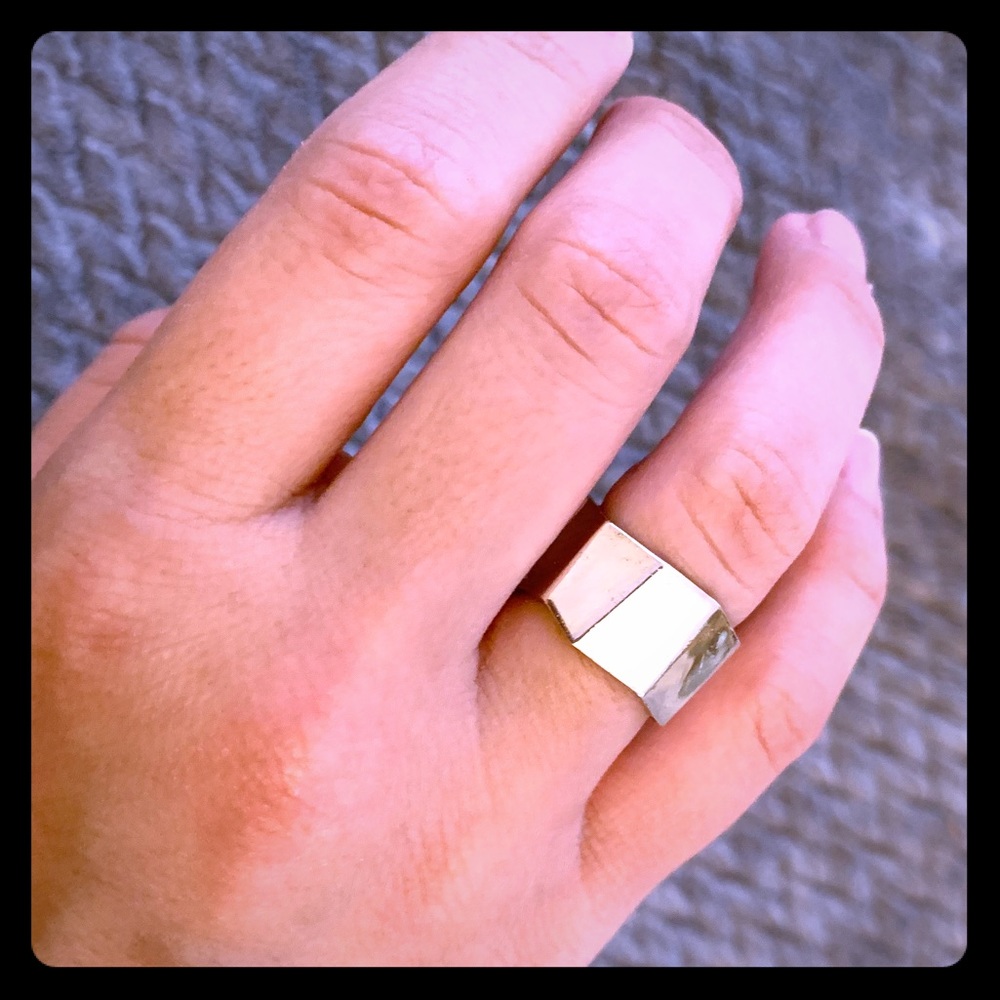 Frank Gehry wide fold ring